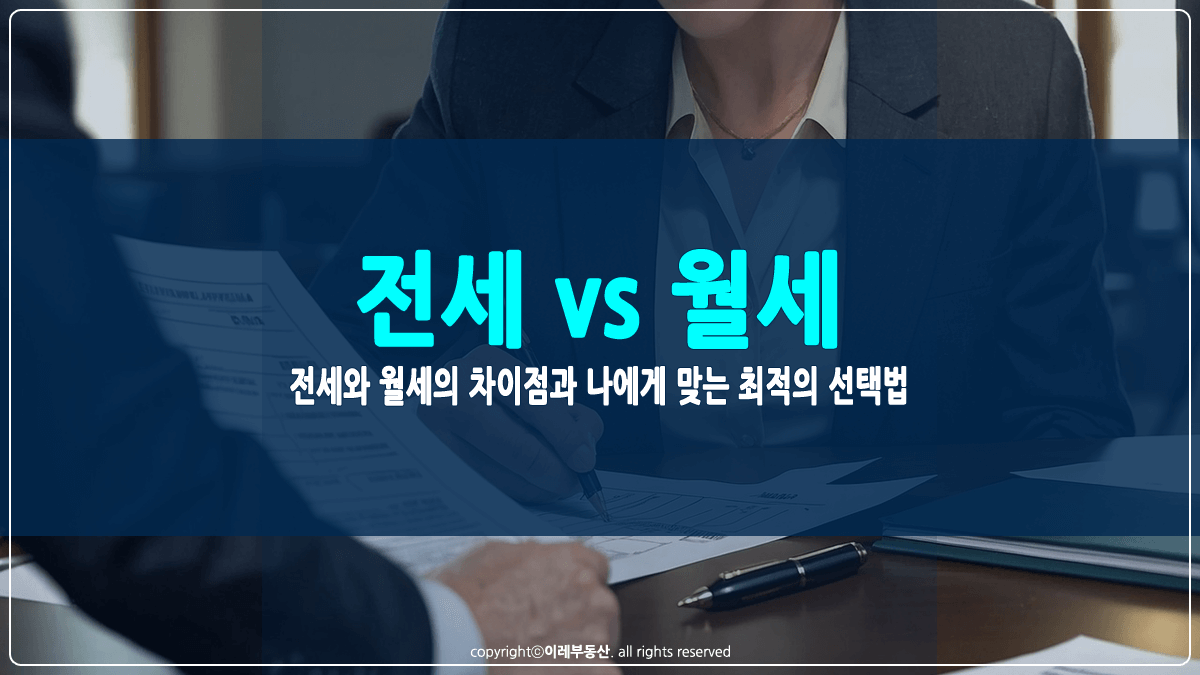 전세와 월세의 차이점 썸네일