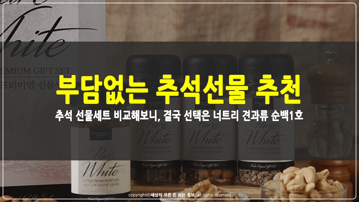 부담없는 추석선물 추천 썸네일