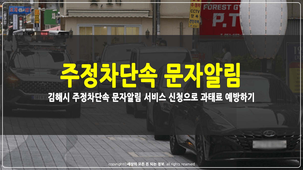 김해시 주정차단속 문자알립 신청방법 썸네일