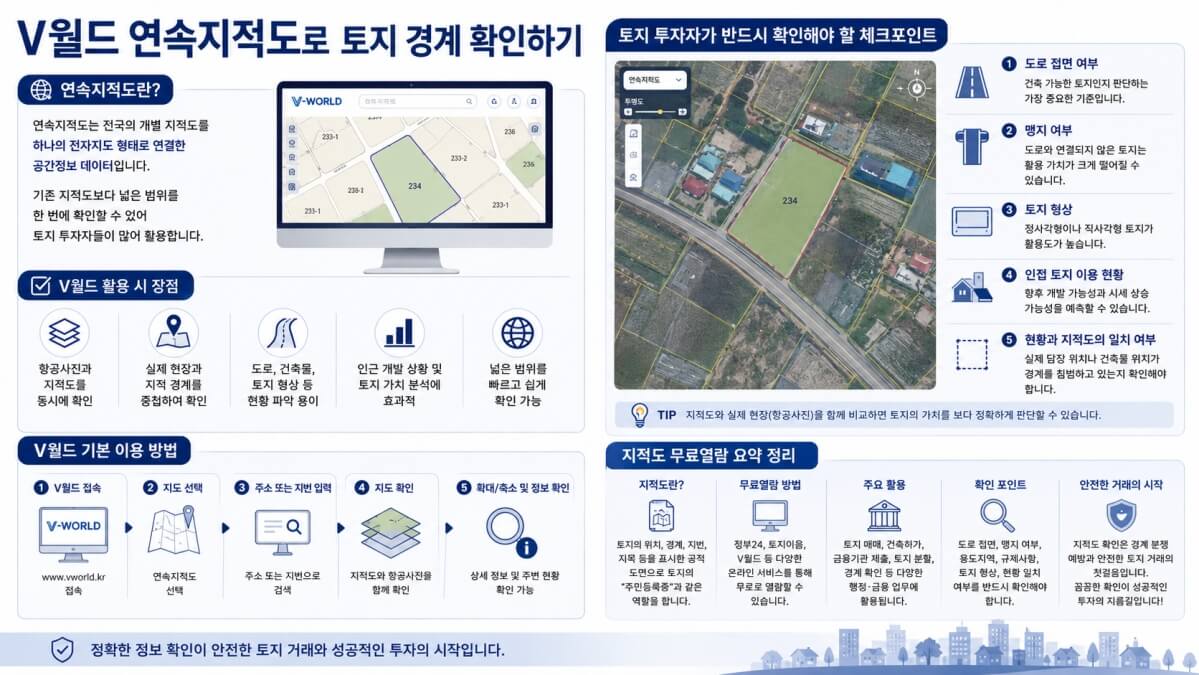 V월드 연속지적도