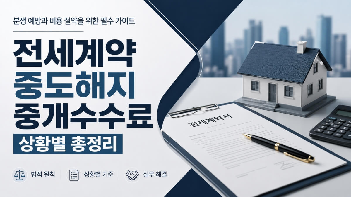 전세계약 중도해지 중개수수료 썸네일