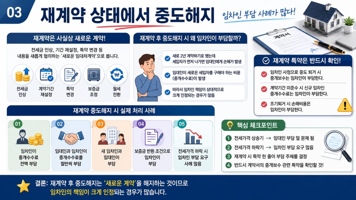 재계약 상태 중도해지
