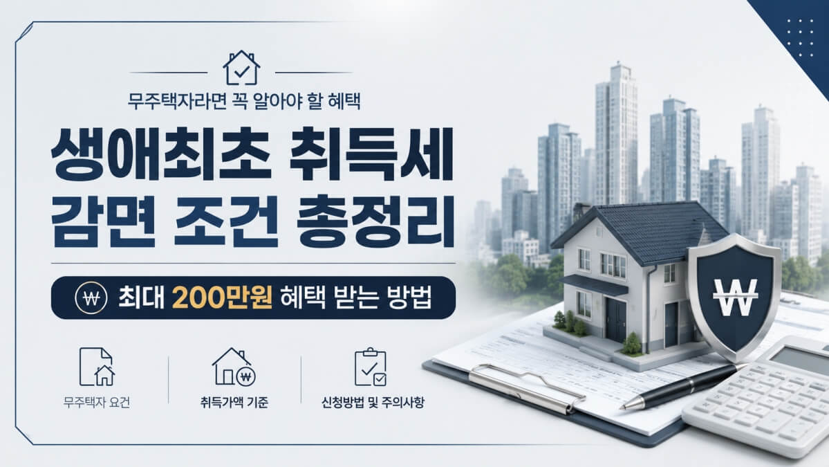 생애최초 취득세 감면 썸네일