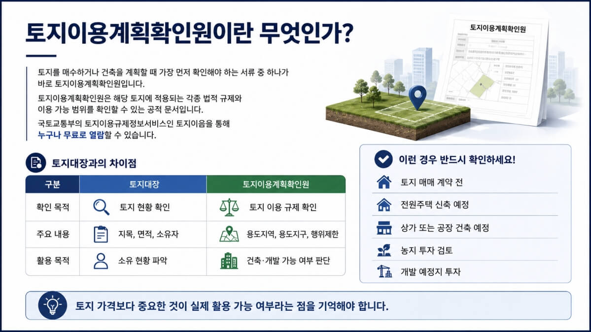 토지이용계획확인원이란?