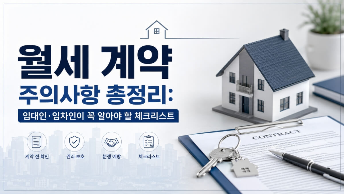월세 계약 주의사항 썸네일