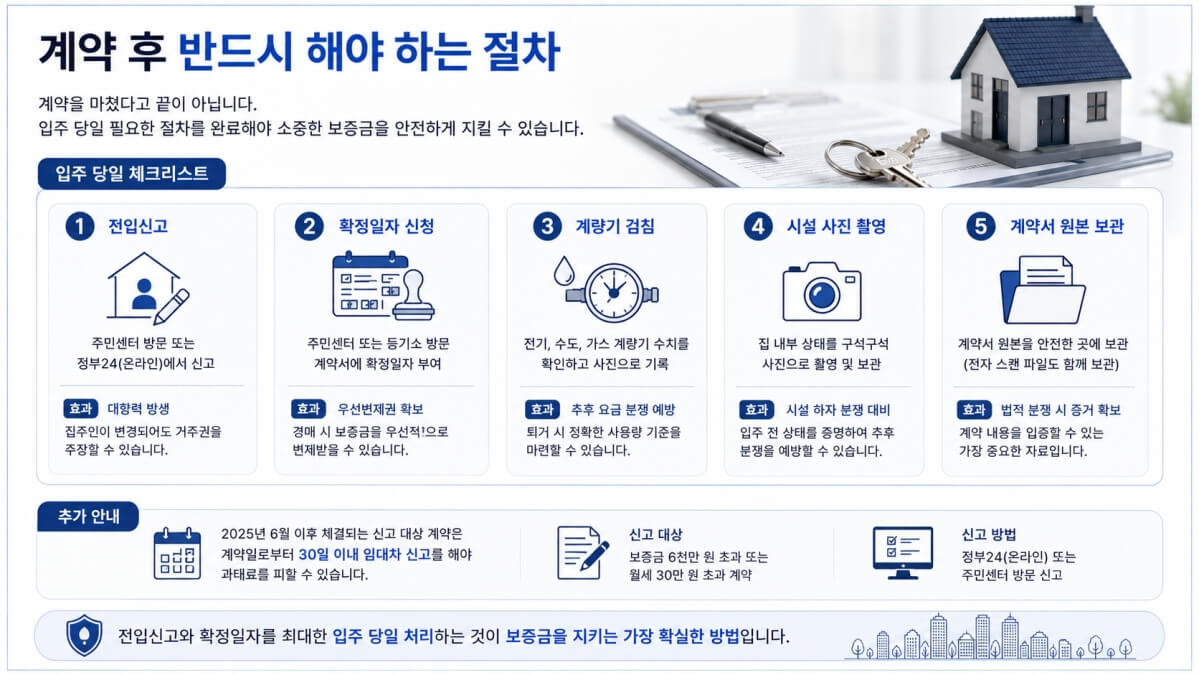 계약 후 절차