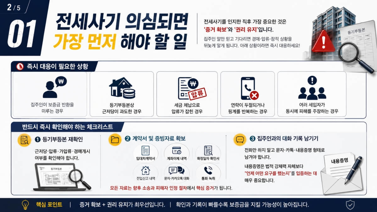 전세사기가 의심될 때