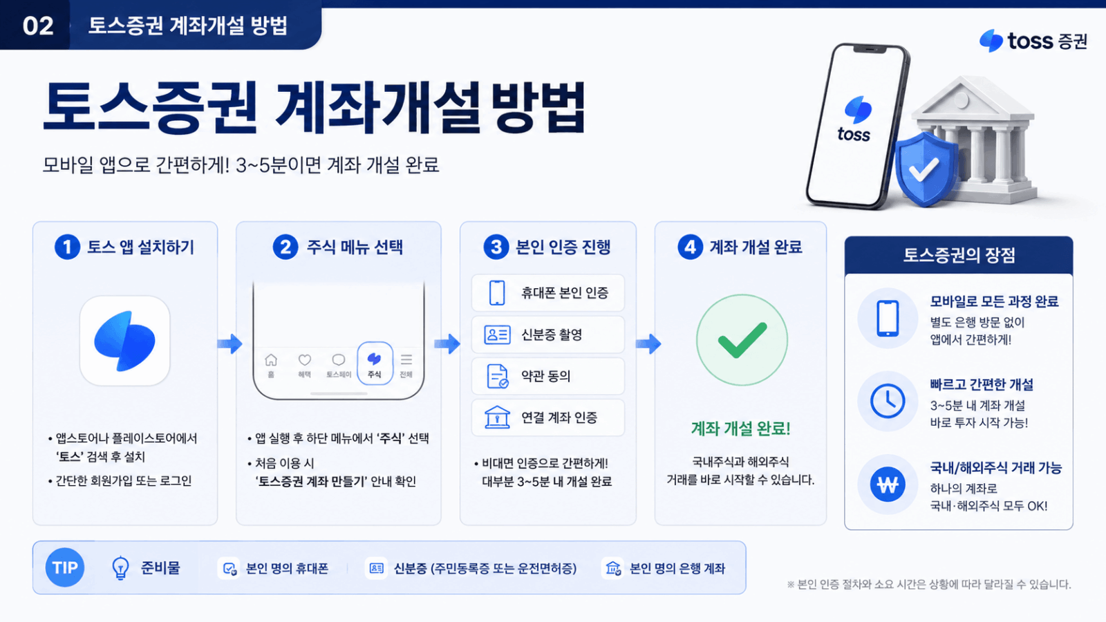 토스증권 계좌개설 방법