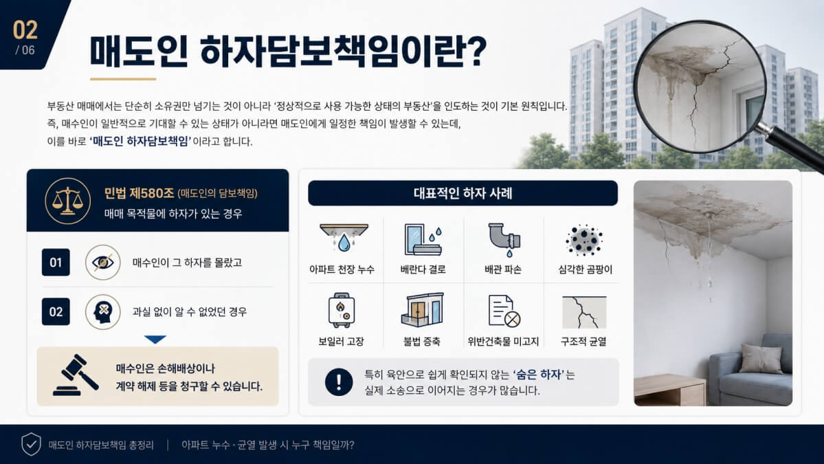 매도인 하자담보책임이란?