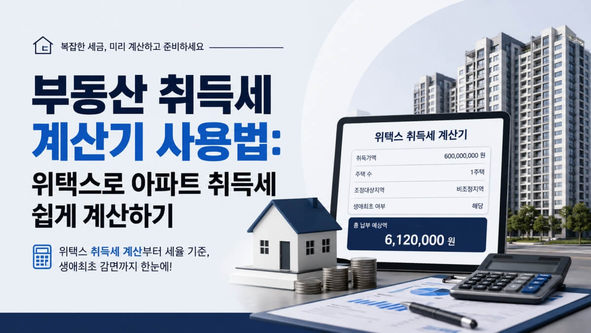 부동산 취득세 계산기 썸네일