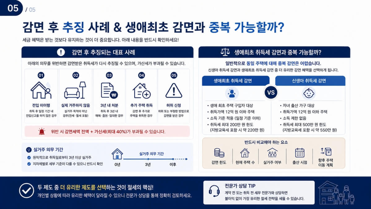 생애최초 감면과 중복 가능할까?
