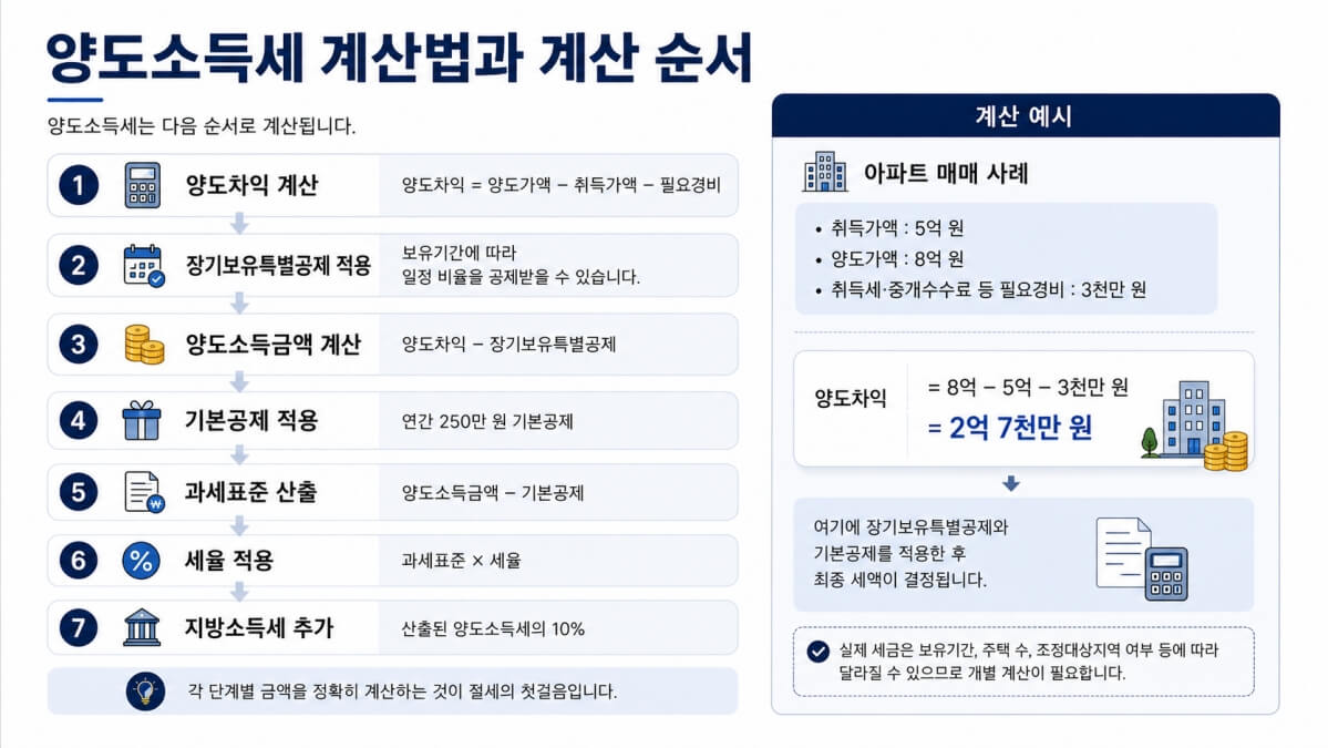 양도소득세 계산법