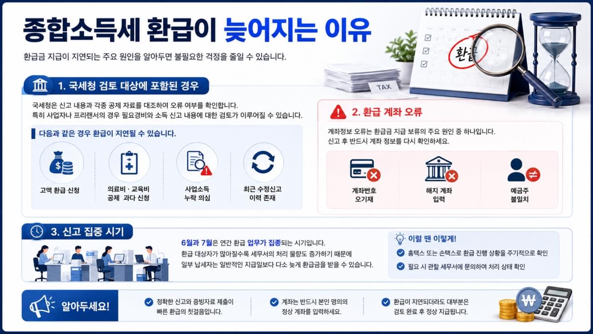 종합소득세 환급이 늦어지는 이유