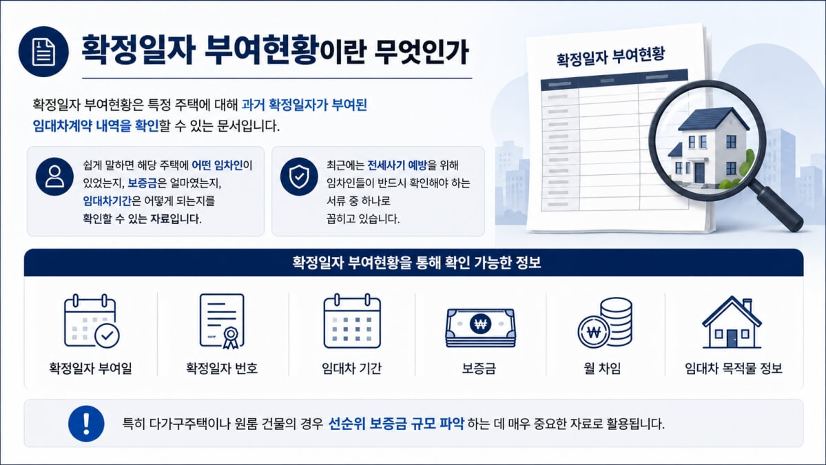 확정일자 부여현황이란?