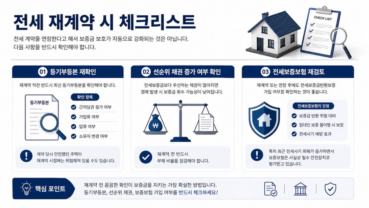 전세 재계약 시 체크리스트