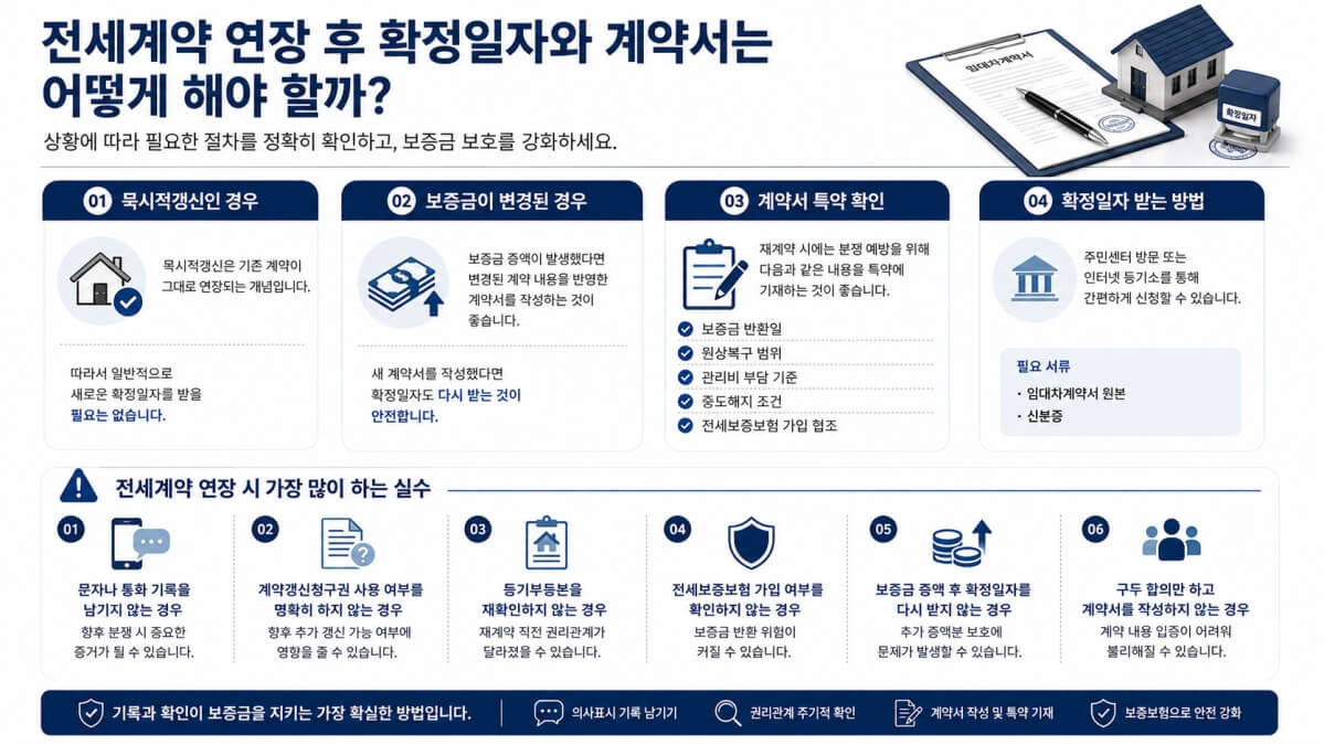 전세계약 연장 후