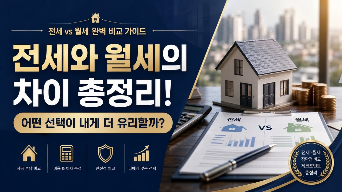 전세와 월세의 차이 썸네일