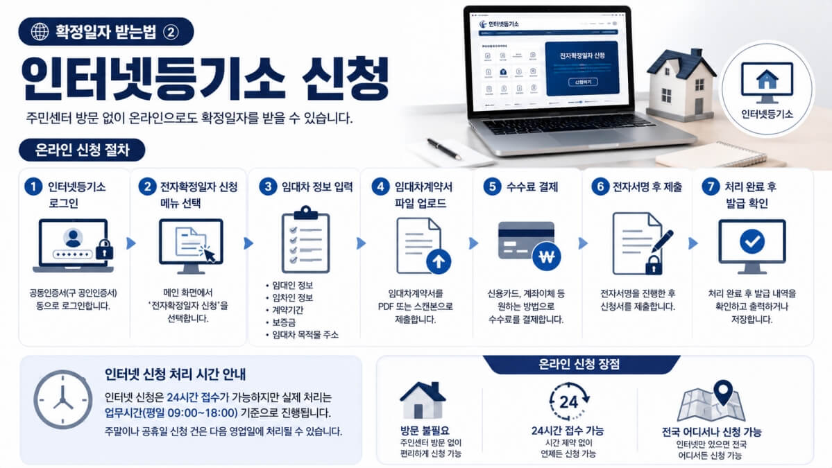 확정일자 받는법 인터넷등기소
