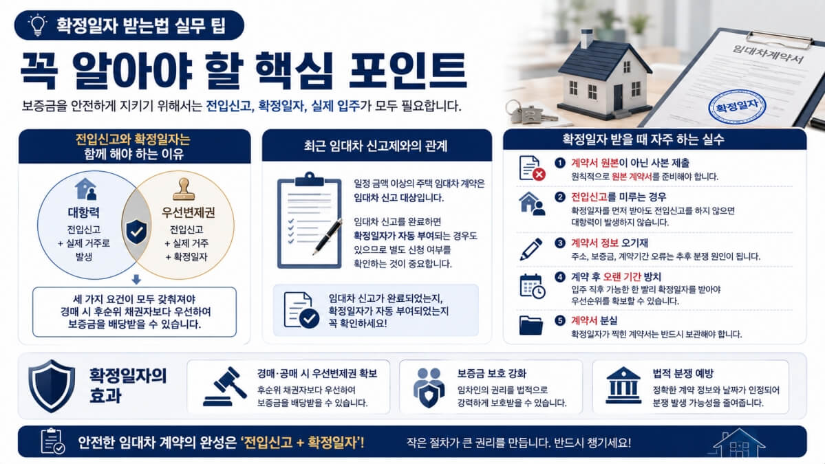 확정일자 받는법 실무 팁