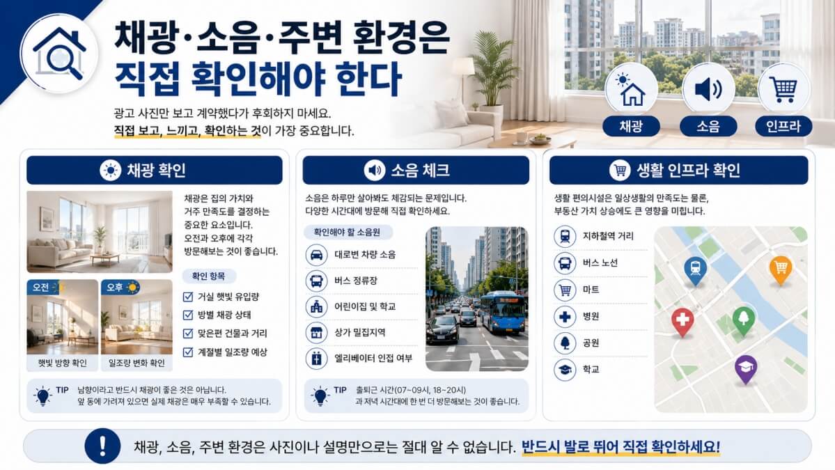 집 볼때 체크사항 주변환경