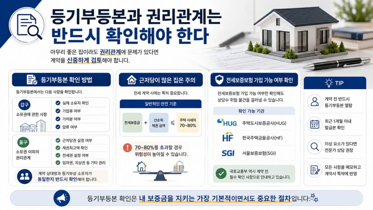 집 볼때 체크사항 등기부등본