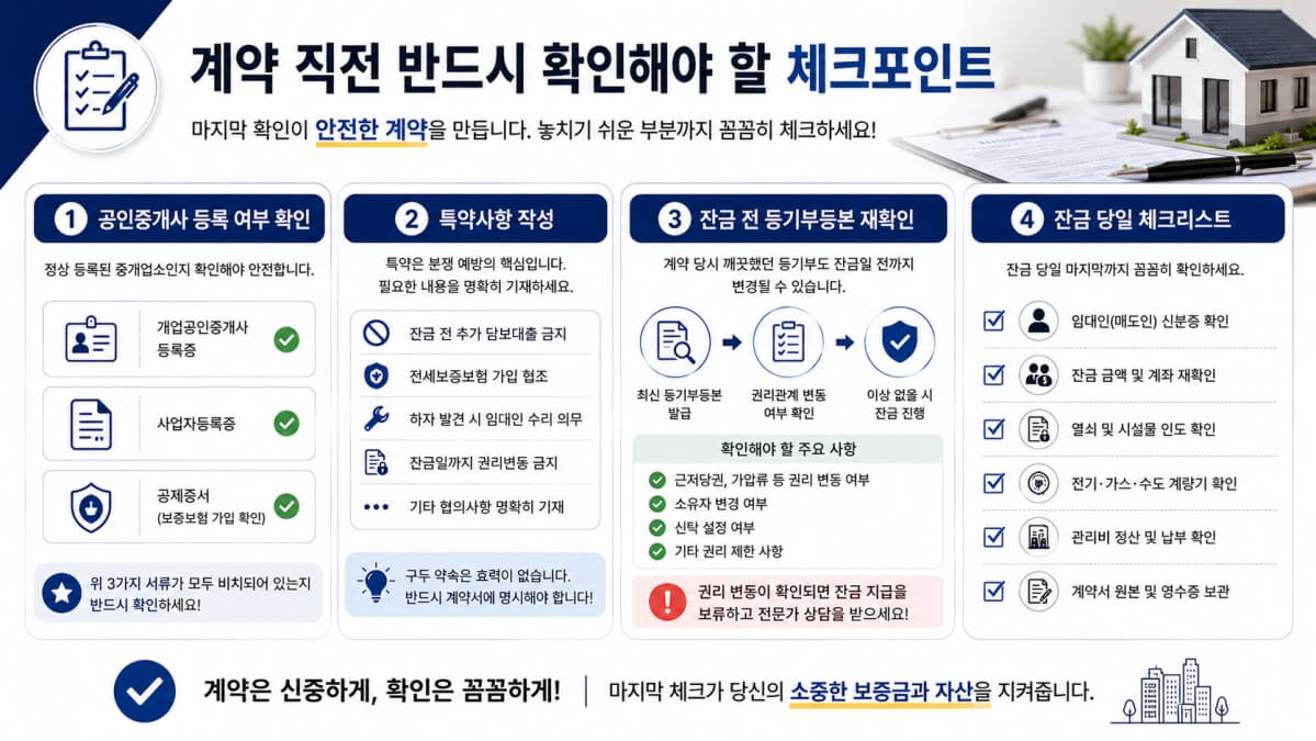 계약 직전 체크포인트