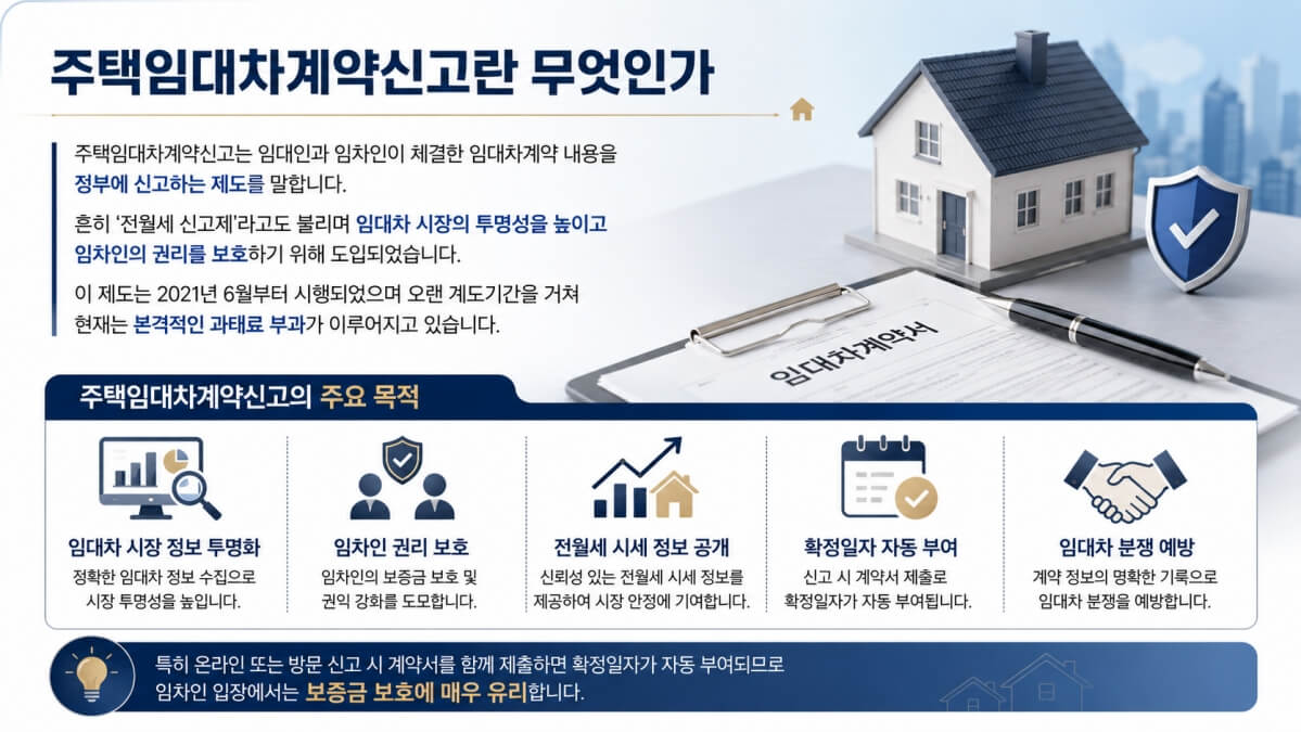 주택임대차계약신고란?