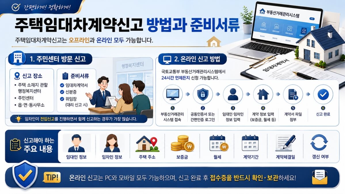 주택임대차계약신고 방법