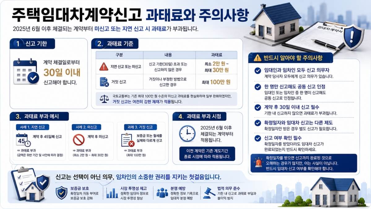 주택임대차계약신고 과태료