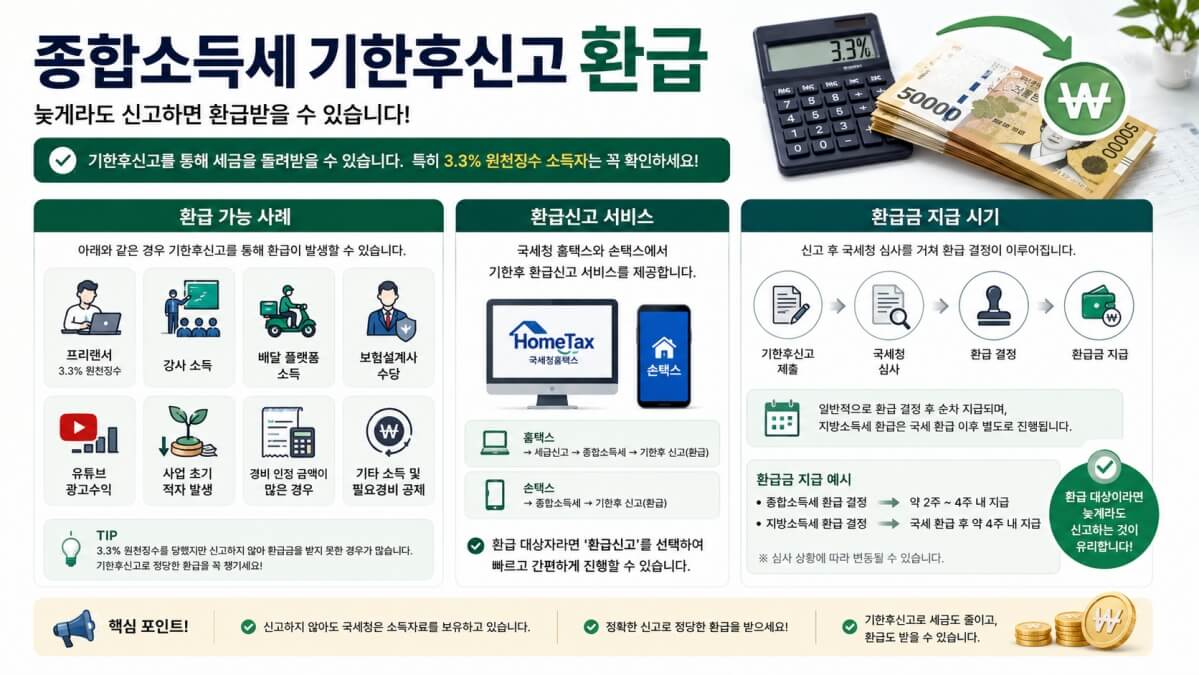 종합소득세 기한후신고 환급