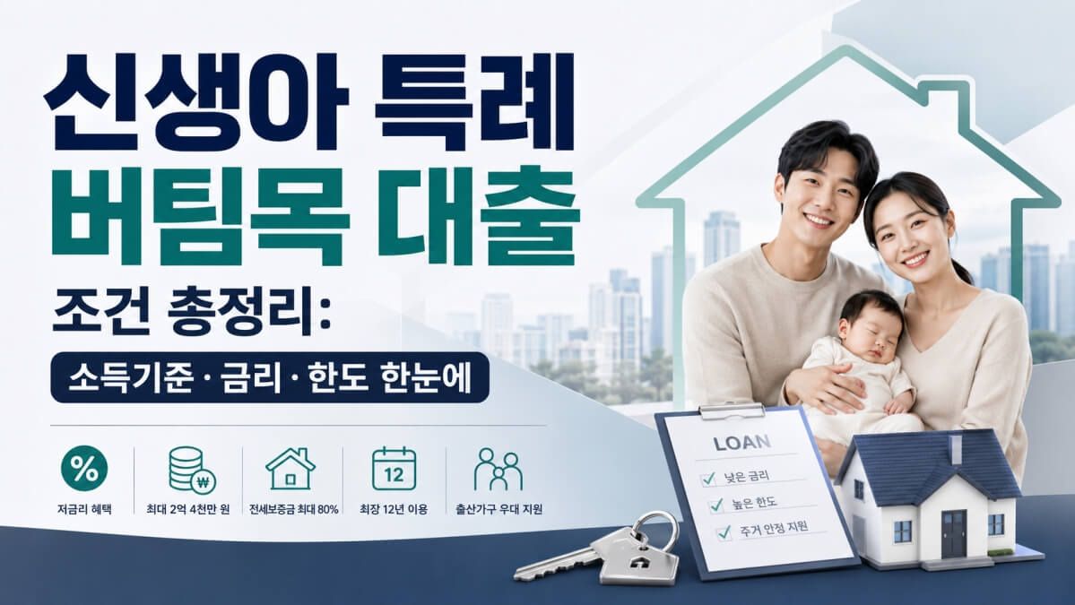신생아 특례 버팀목 대출 썸네일