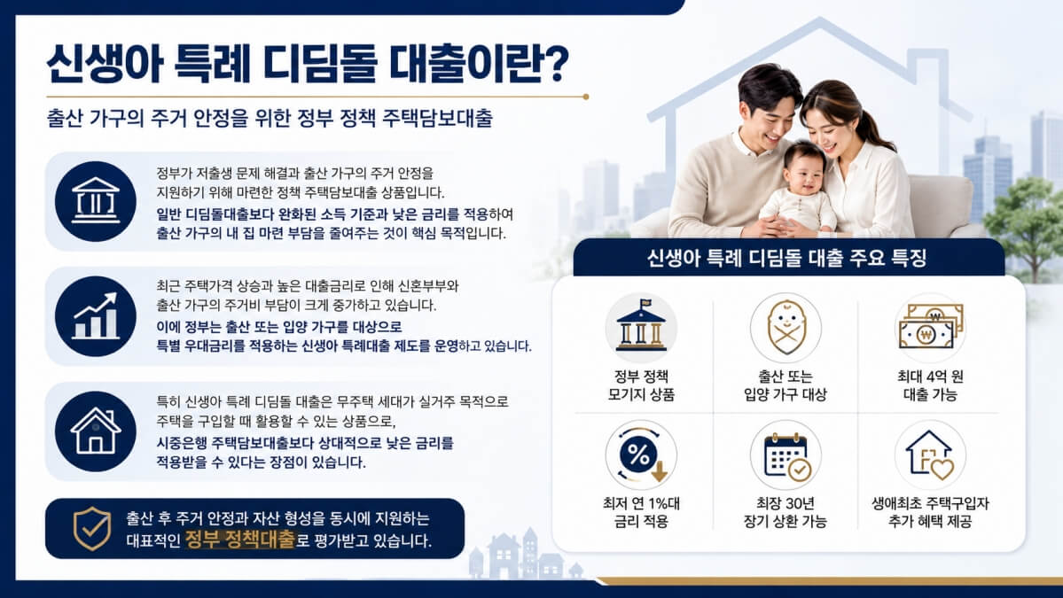 신생아 특례 디딤돌 대출이란?