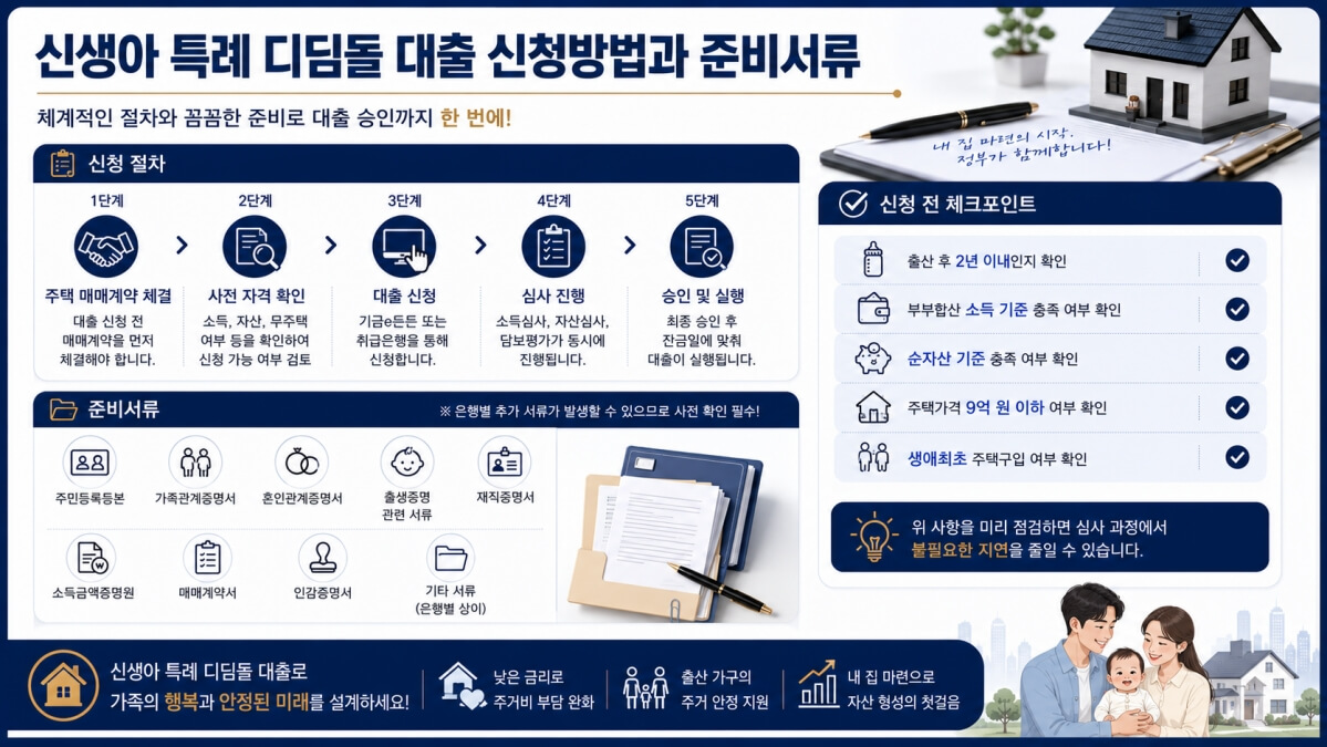 신생아 특례 디딤돌 대출 신청방법
