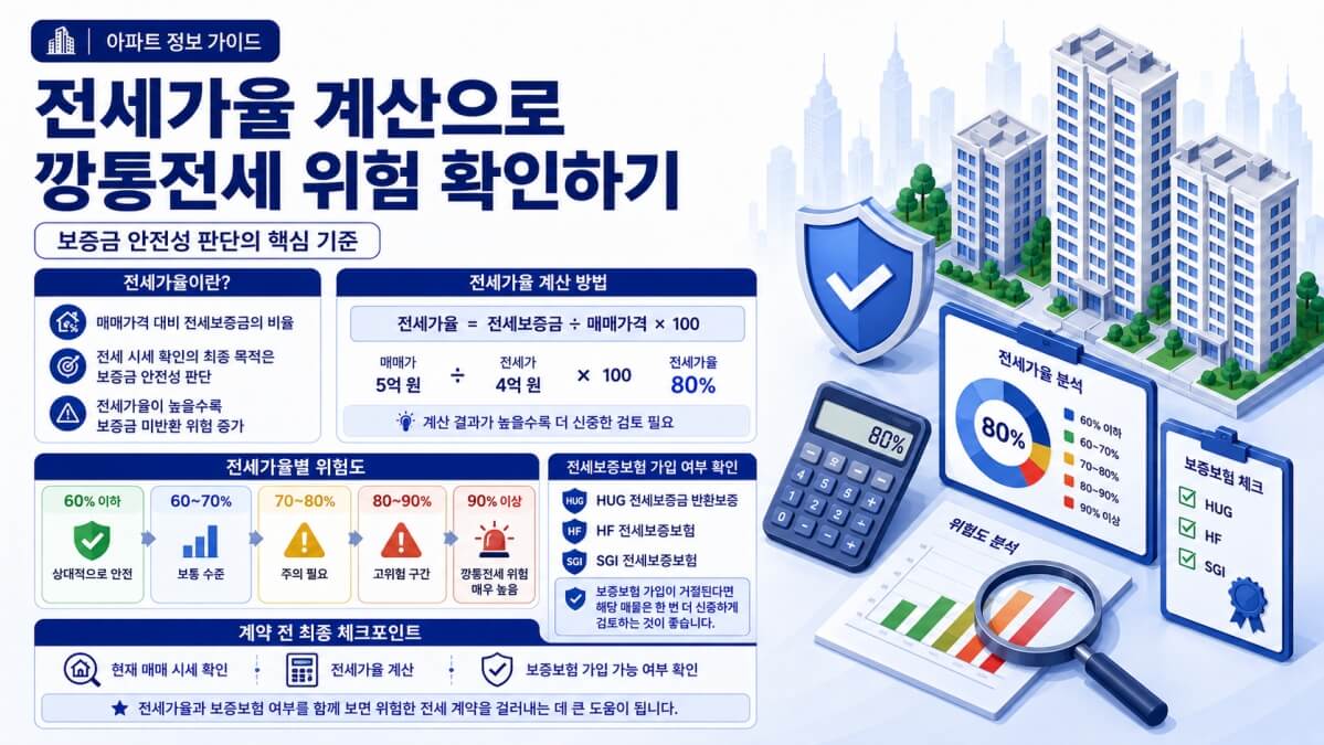 전세가율 계산하기