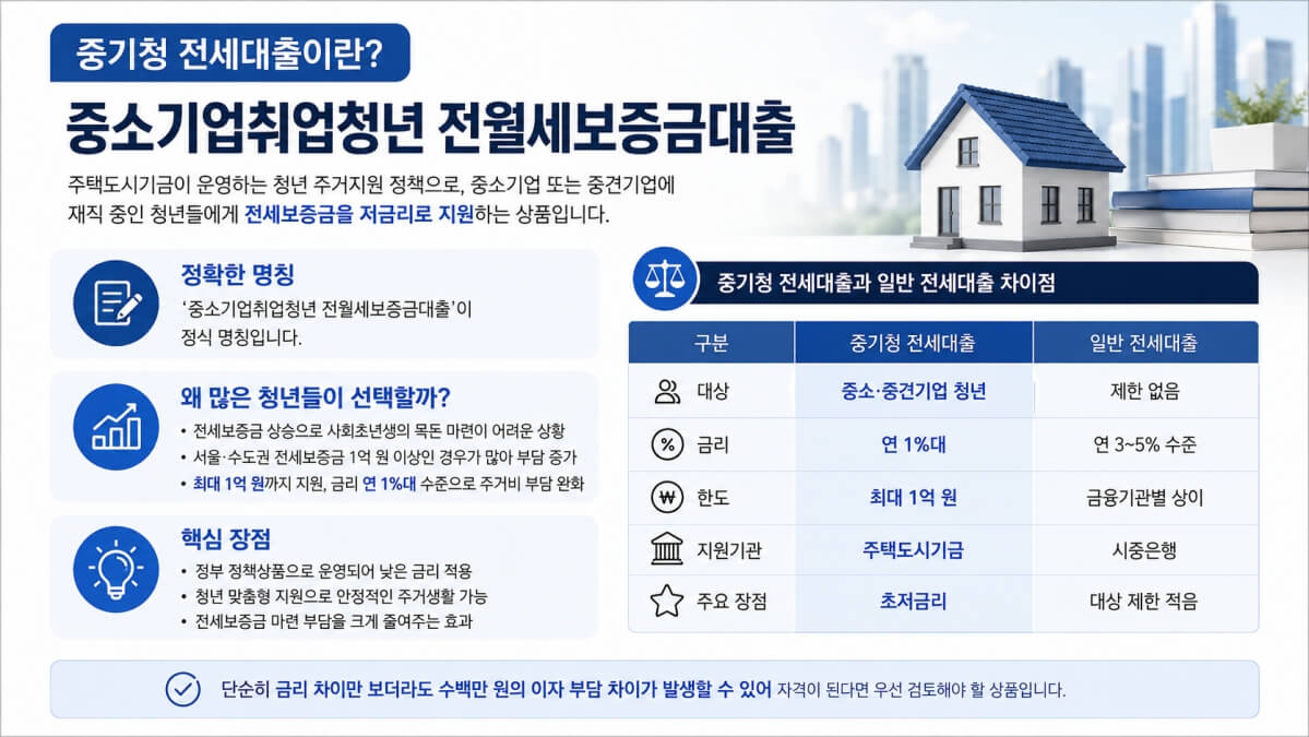 중소기업취업청년 전월세보증금대출