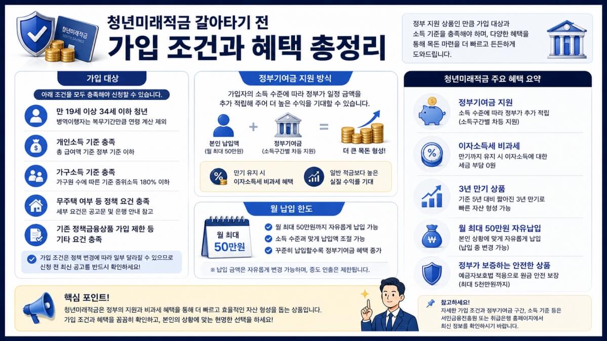 청년미래적금 가입조건과 혜택