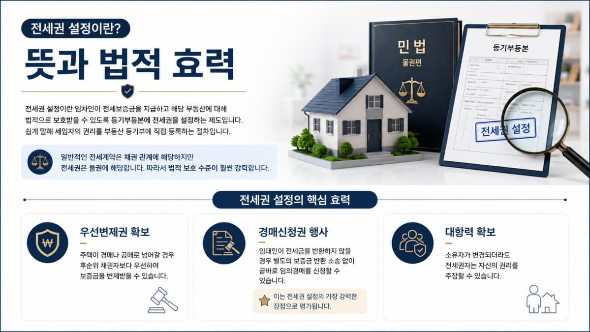전세권 설정 뜻