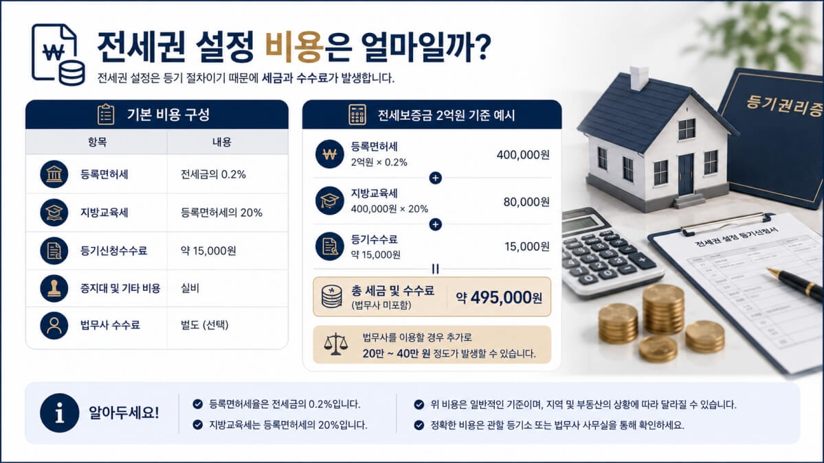전세권 설정 비용