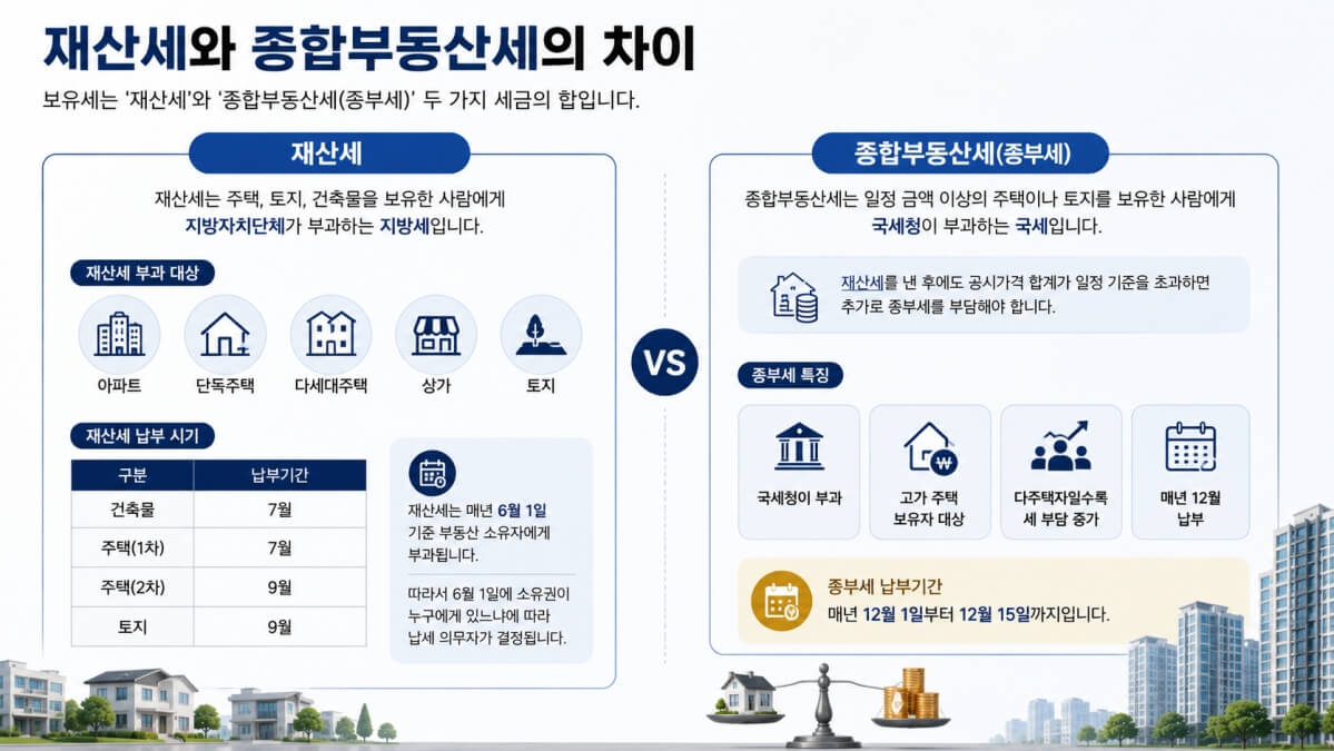 재산세와 종합부동산세