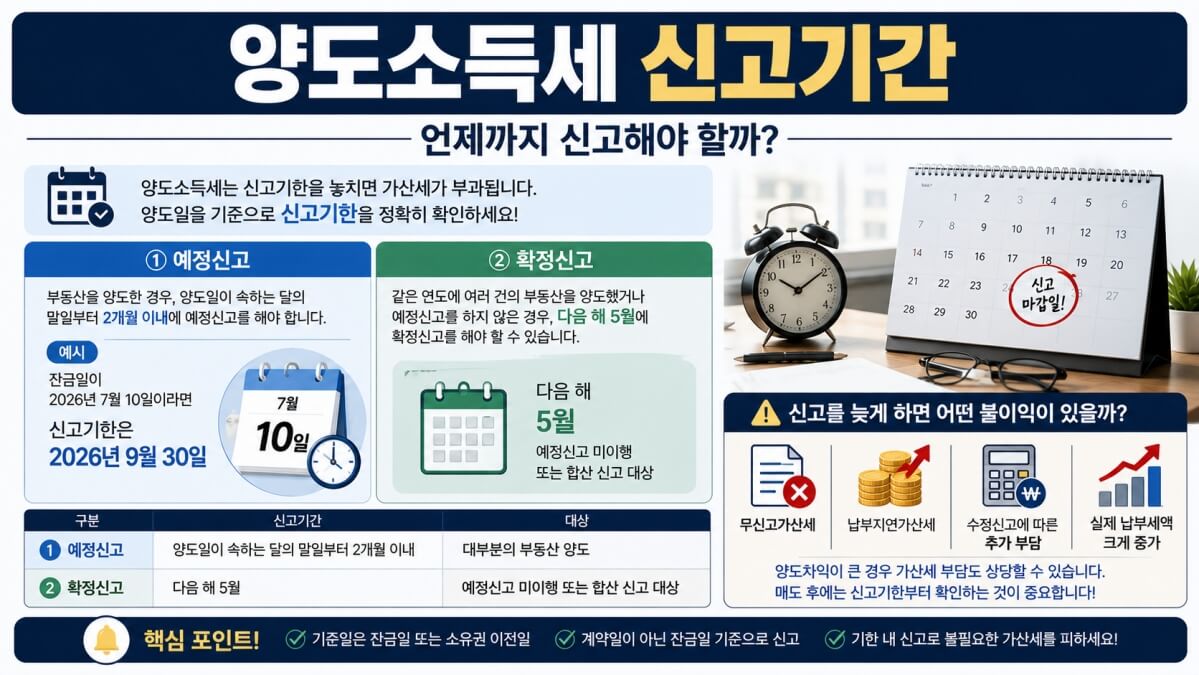 양도소득세 신고기간