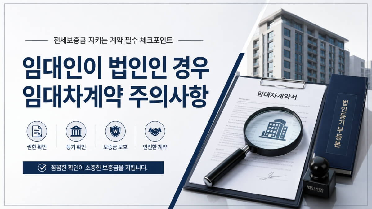 임대인이 법인인 경우 임대차계약 주의사항 썸네일
