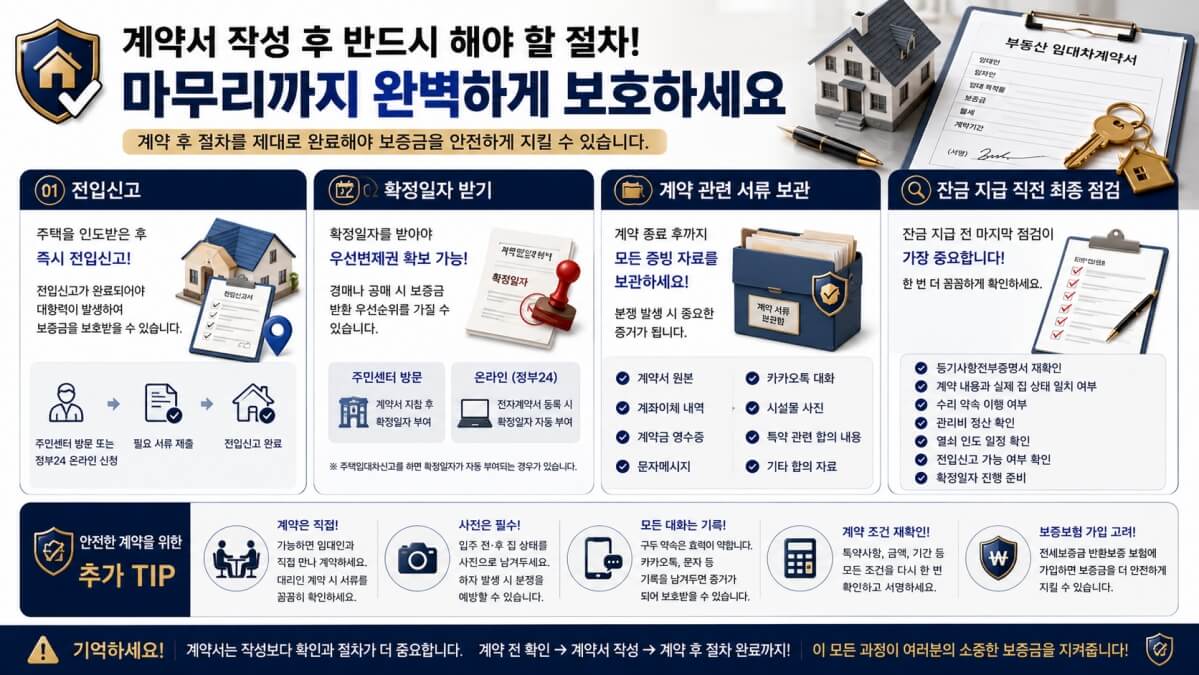 임대차계약서 작성 후 절차