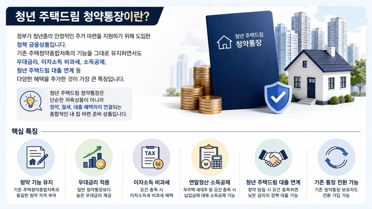 청년 주택드림 청양통장이란?