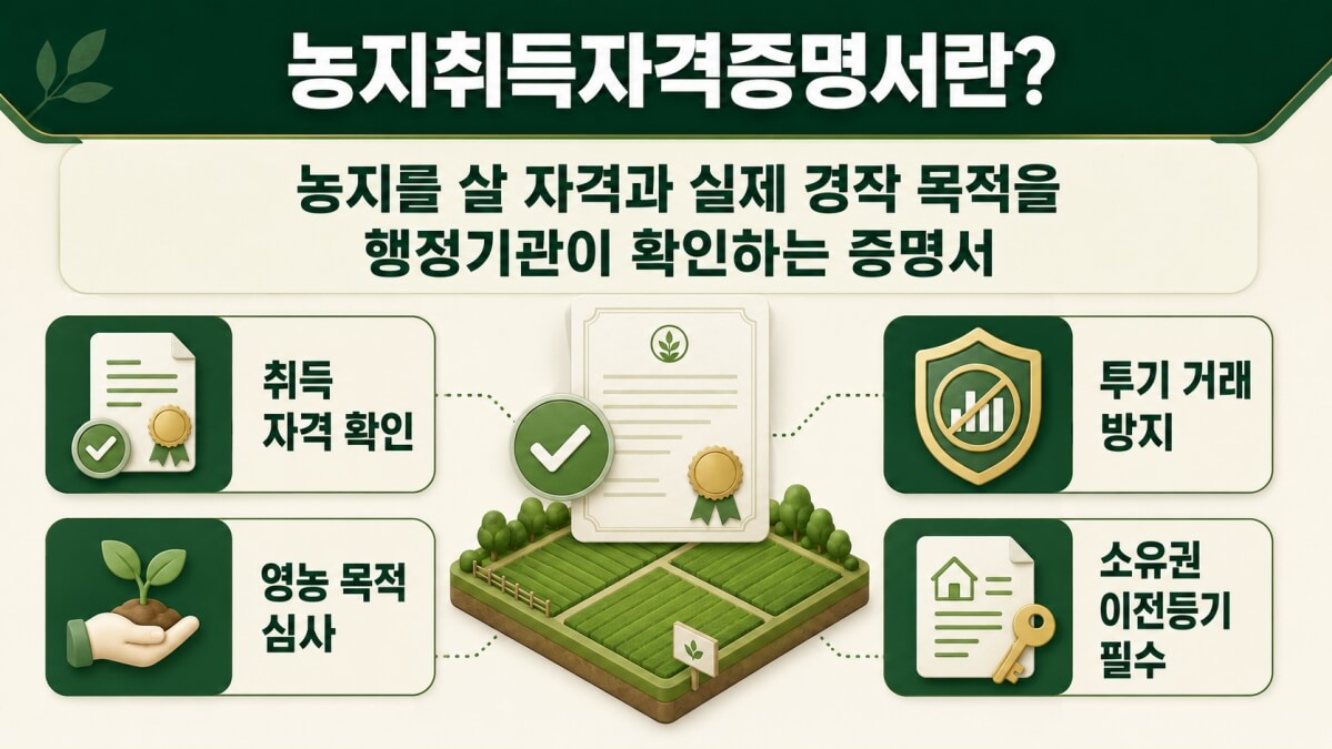 농지취득자격증명서란?