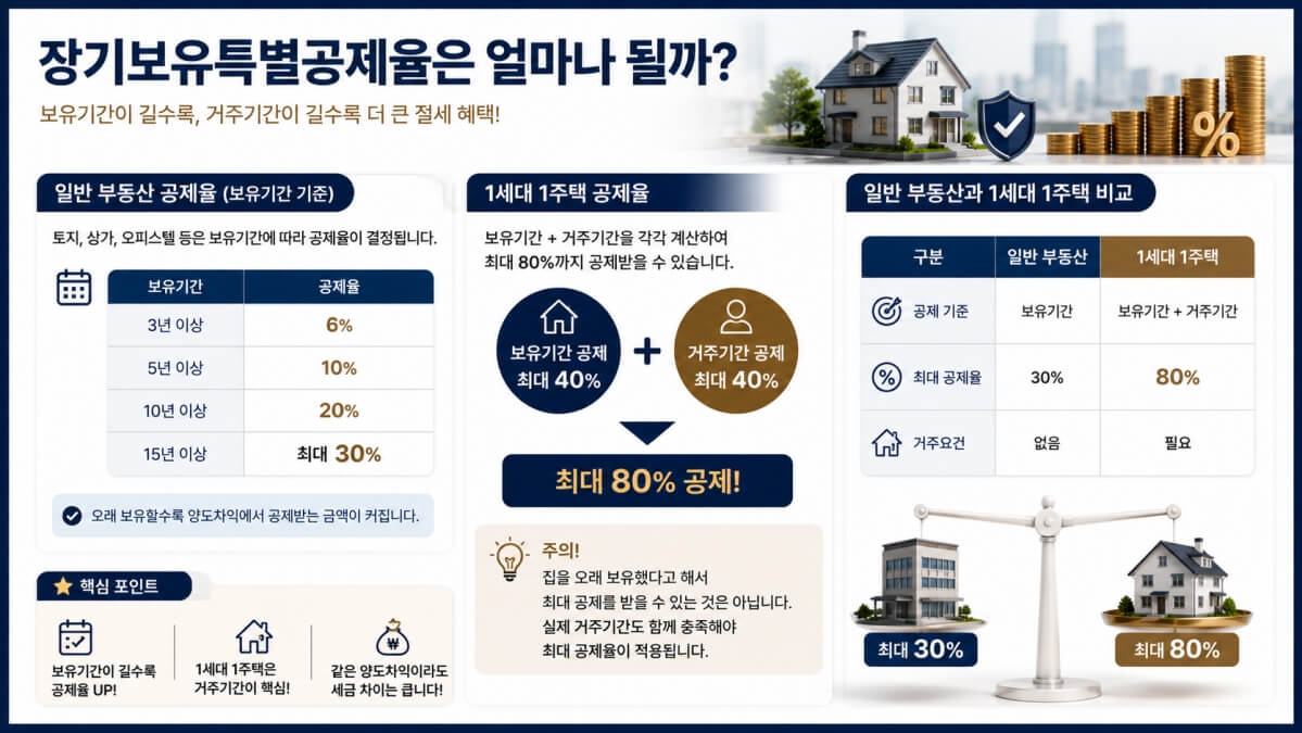장기보유특별공제율