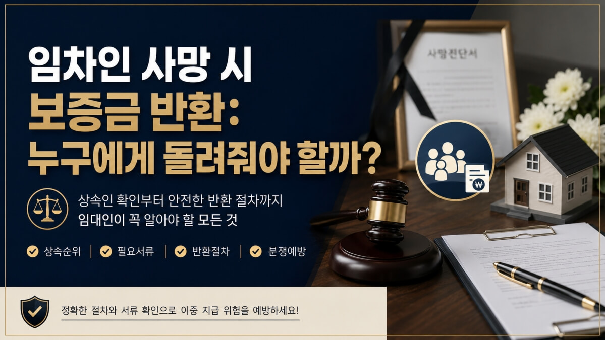 임차인 사망 시 보증금 반환 썸네일
