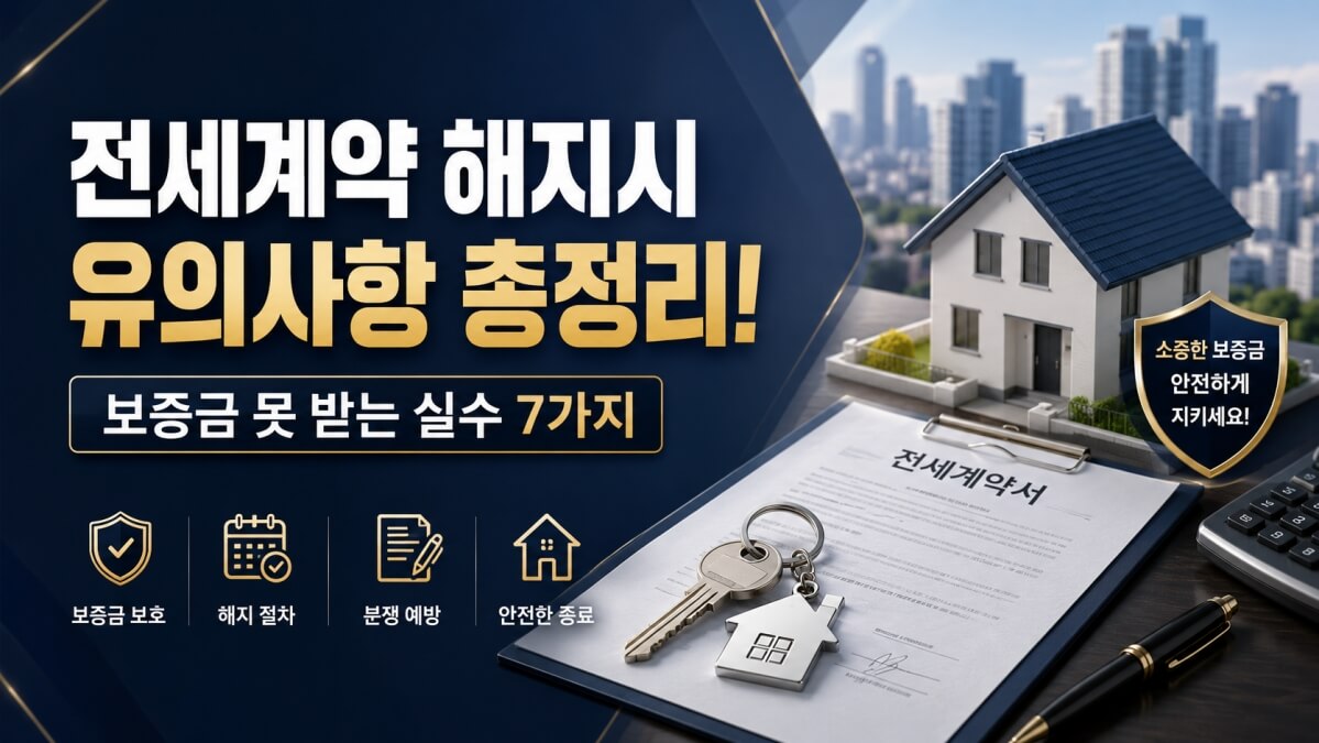 전세계약 해지시 유의사항 썸네일