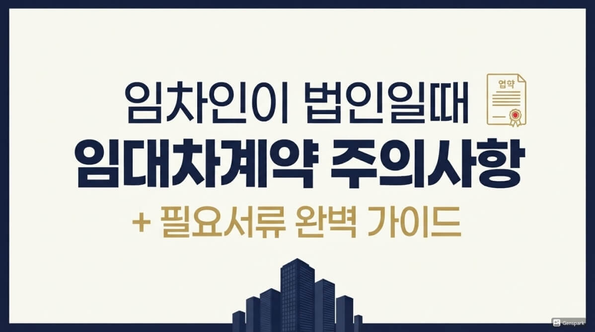 임차인이 법인일때 임대차계약 썸네일