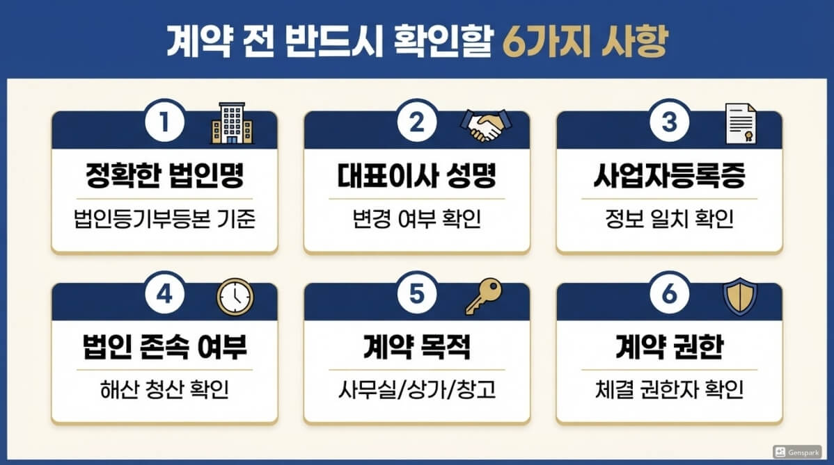 임차인이 법인일때 확인사항 6가지