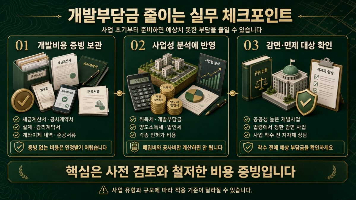 개발부담금 줄이는 방법